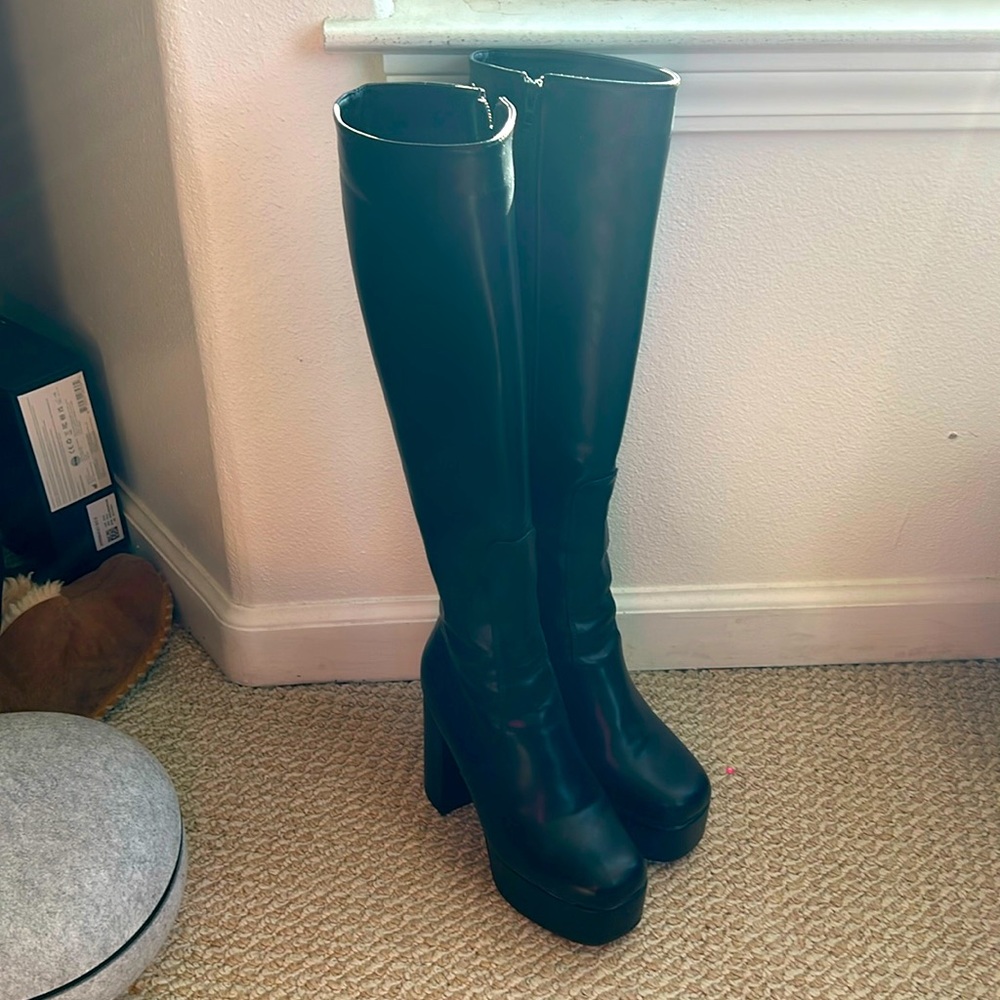 LAMODA Whatta Showdown platform boots size US7 UK5 EU38